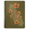 Poppy CA Love Olive Spiral Notebook-CA LIMITED