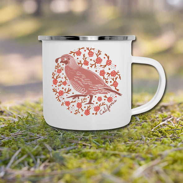 Poppy Quail Camper Mug-CA LIMITED