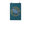 Poppy Quail Eden Blue Poster-CA LIMITED