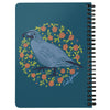 Poppy Quail Eden Blue Spiral Notebook-CA LIMITED