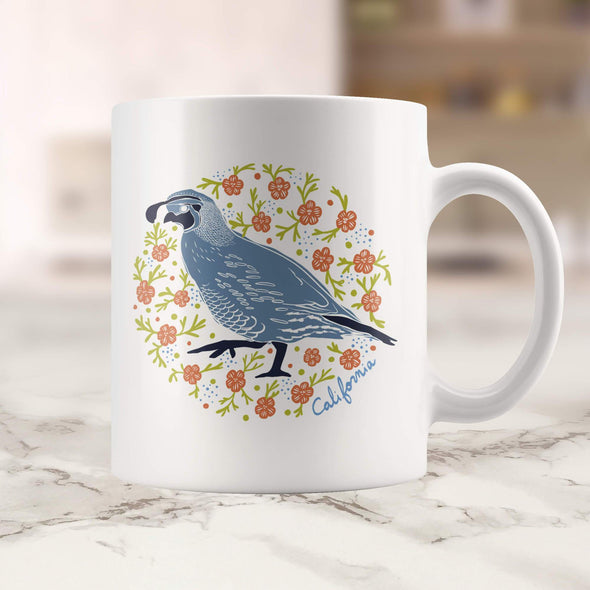 Poppy Quail Mug-CA LIMITED