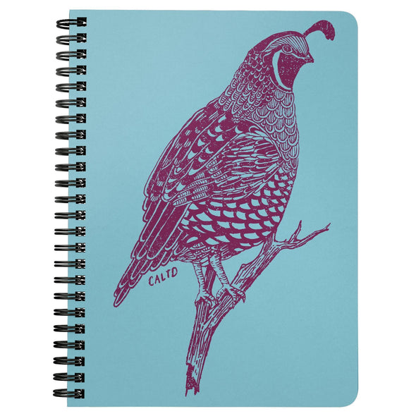 Quail Blue Spiral Notebook-CA LIMITED