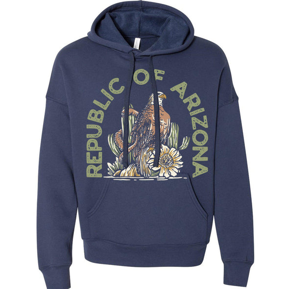 Republic Of Arizona Drop Shoulder Hoodie-CA LIMITED