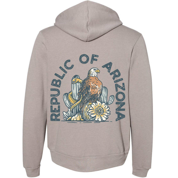 Republic Of Arizona Zipper Hoodie-CA LIMITED