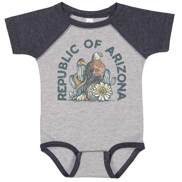 Republic of Arizona Baseball Baby Onesie-CA LIMITED