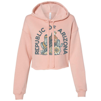 Republic of Arizona Cropped Hoodie-CA LIMITED