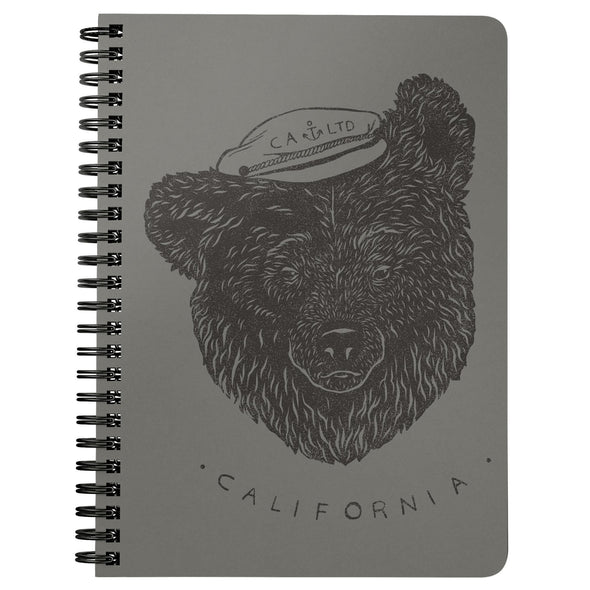 Sailor Bear Grey Spiral Notebook-CA LIMITED