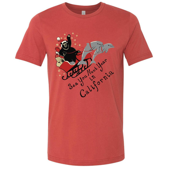 Santa Bear Red Unisex Tee-CA LIMITED