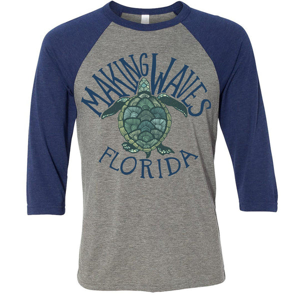 Sea Turtle FL Baseball Tee-CA LIMITED