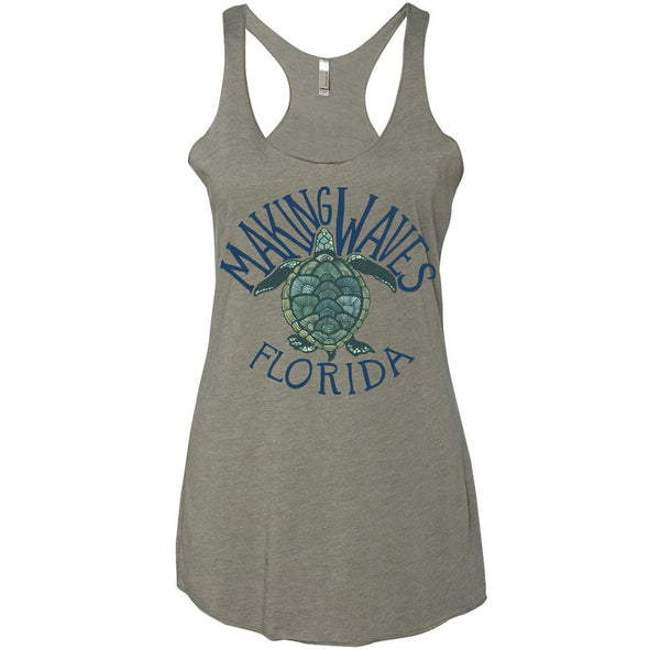 Sea Turtle FL Racerback Tank-CA LIMITED