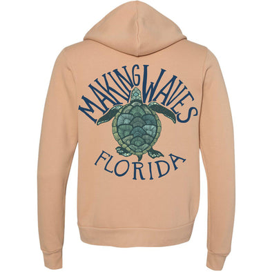 Sea Turtle FL Zipper Hoodie-CA LIMITED