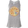 Starburst Orange Flowy Tank-CA LIMITED