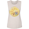 Starburst Orange Muscle Tank-CA LIMITED