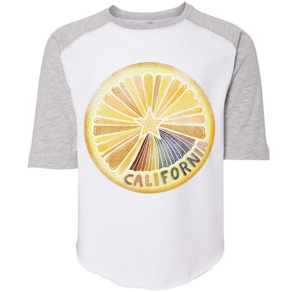 Starburst Orange Youth Baseball Tee-CA LIMITED