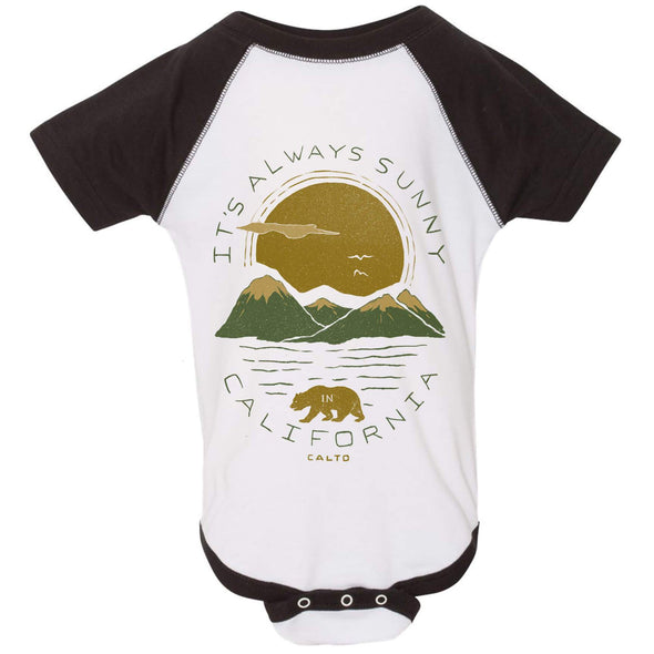 Sunny California Baseball Baby Onesie-CA LIMITED