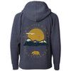 Sunny California Raglan Toddlers Zip Up Hoodie-CA LIMITED