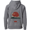 Sunny California Raglan Youth Zip Up Hoodie-CA LIMITED