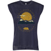 Sunny California Rolled Sleeve Tank-CA LIMITED