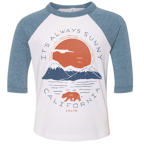 Sunny California Toddler Baseball Tee-CA LIMITED