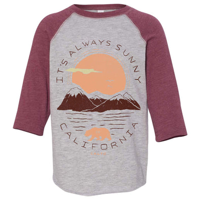 Sunny California Toddler Baseball Tee-CA LIMITED