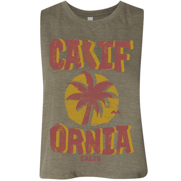 Sunset CA Love Cropped Tank-CA LIMITED