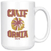 Sunset CA Love Red Ceramic Mug-CA LIMITED