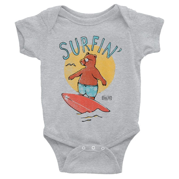 Surfin Bear Baby Baby Onesie-CA LIMITED