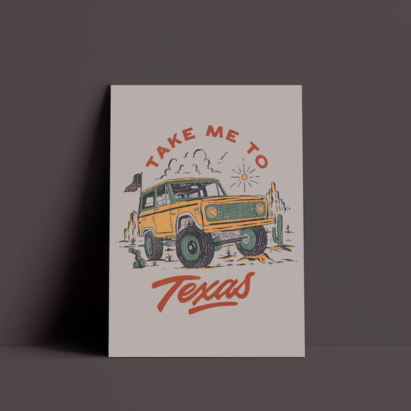 Take Me TX Brown Beige Poster-CA LIMITED