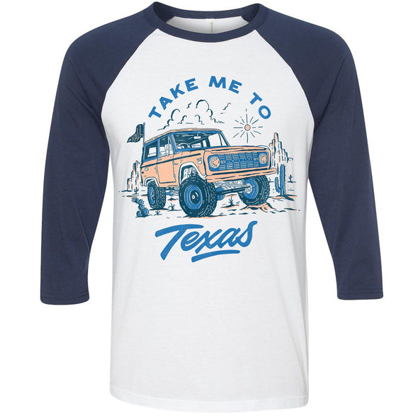 Take Me Tx Baseball Tee-CA LIMITED