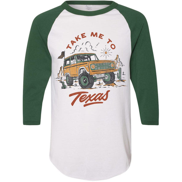 Take Me Tx Baseball Tee-CA LIMITED