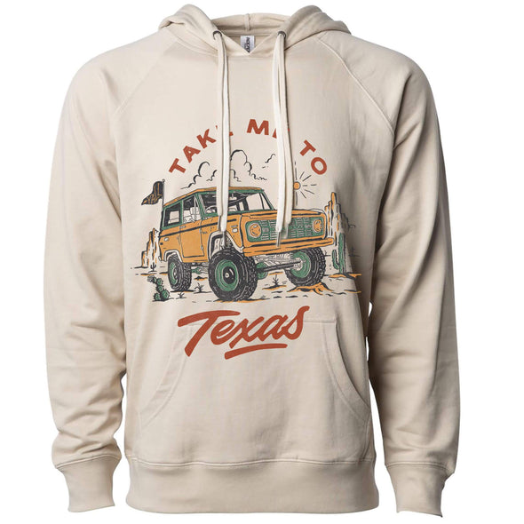 Take Me Tx Raglan Hoodie-CA LIMITED