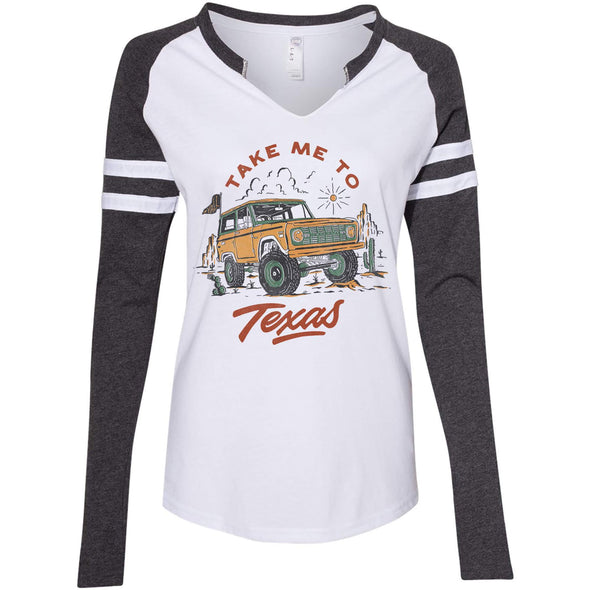 Take Me Tx Varsity Sweater-CA LIMITED