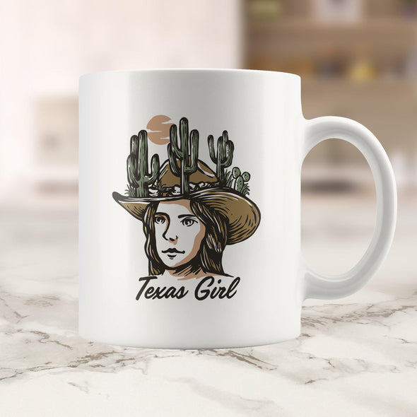 Texas Girl Ceramic Mug-CA LIMITED