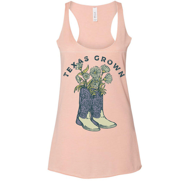 Texas Grown Racerback Tank-CA LIMITED