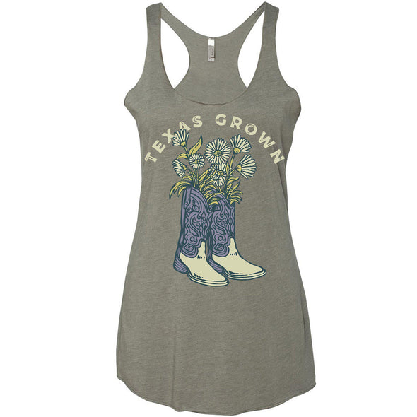 Texas Grown Racerback Tank-CA LIMITED