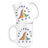 Wave CA Love Ceramic Mug-CA LIMITED