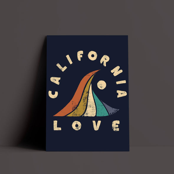 Wave CA Love Navy Poster-CA LIMITED