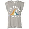 Wave CA Love Rolled Sleeve Tank-CA LIMITED