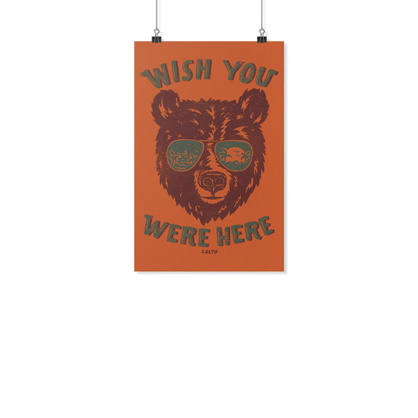 Wish Bear Orange Poster-CA LIMITED