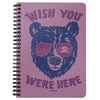 Wish Bear Purple Spiral Notebook-CA LIMITED