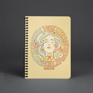 Wish Girl Cream Spiral Notebook-CA LIMITED