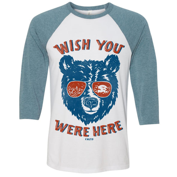 Wish You Were Here Baseball Tee-CA LIMITED