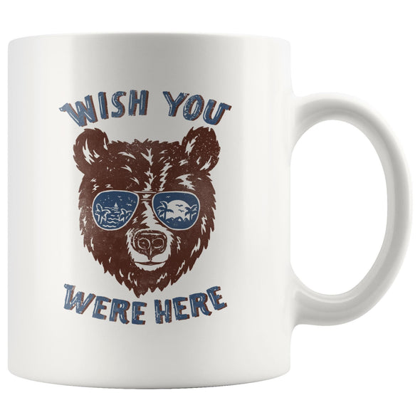 Wish You Were Here Blue Glasses Mug-CA LIMITED