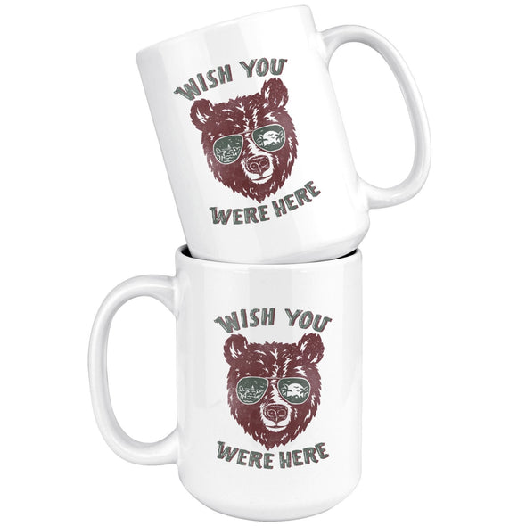 Wish You Were Here Green Glasses Mug-CA LIMITED