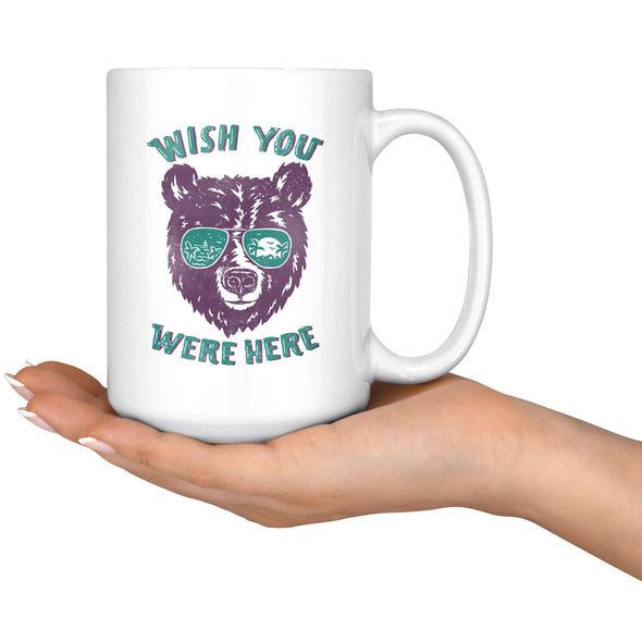 Wish You Were Here Teal Glasses Mug-CA LIMITED