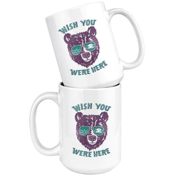 Wish You Were Here Teal Glasses Mug-CA LIMITED