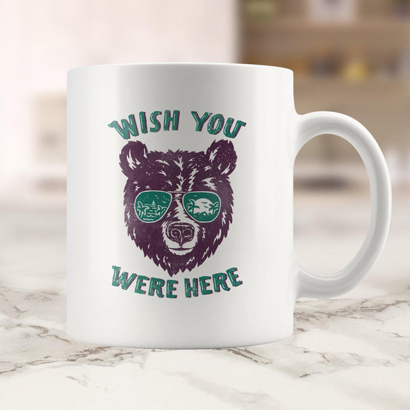 Wish You Were Here Teal Glasses Mug-CA LIMITED