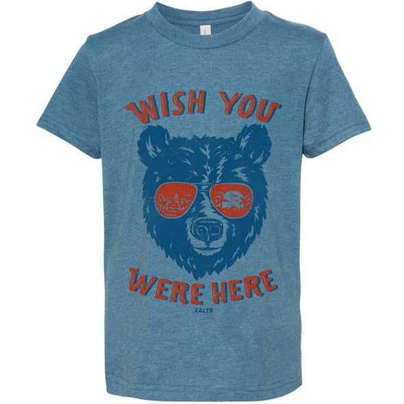 Wish You Were Here White Youth Tee-CA LIMITED