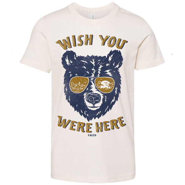 Wish You Were Here White Youth Tee-CA LIMITED