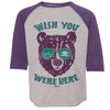 Wish You Were Here Youth Baseball Tee-CA LIMITED